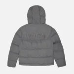 Trapstar Decoded Hooded Quilted Jacket Gray