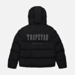 Trapstar Decoded Quilted Jacket With Hood Black