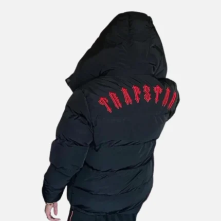 Trapstar Irongate Hooded Puffer Jacket Black