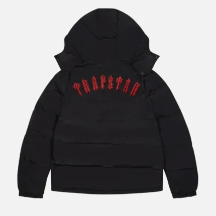 Trapstar Irongate Hooded Puffer Jacket Black