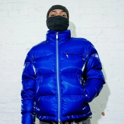 Trapstar Irongate Quilted Jacket Light Blue