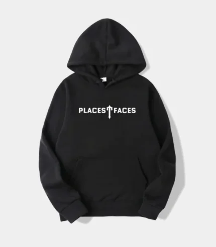Trapstar Places T-Faces Hoodie Black