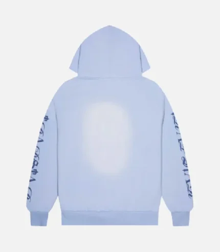 Trapstar Script Spray Hoodie Blue