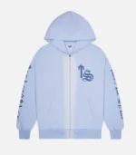 Trapstar Script Spray Hoodie Blue