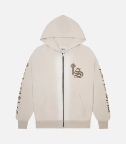 Trapstar Script Spray Hoodie Sand