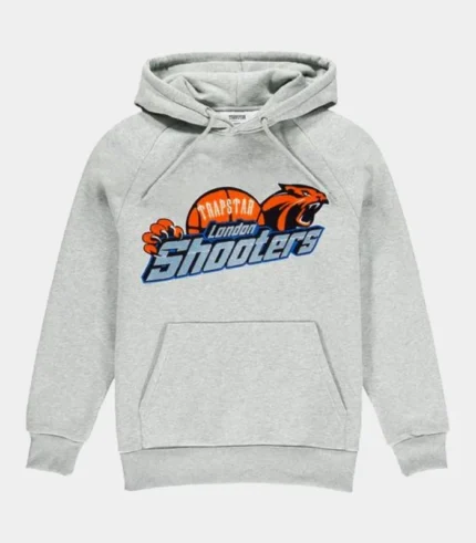 Trapstar Shooters Chenille Hoodie Gray