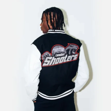 Trapstar Shooters College Jacket Black
